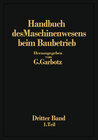 Buchcover Handbuch des Maschinenwesens beim Baubetrieb