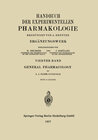 Buchcover General Pharmacology