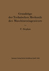 Buchcover Grundzüge der Technischen Mechanik des Maschineningenieurs