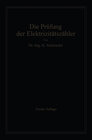 Buchcover Die Prüfung der Elektrizitäts-Zähler