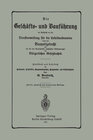 Buchcover Die Geschäfts- und Bauführung im Anschluß an die Dienstanweisung für die Lokalbaubeamten sowie das Baupolizeirecht und d