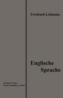 Buchcover Lehrbuch der Englischen Sprache