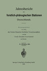 Buchcover Jahresbericht der forstlich-phänologischen Stationen Deutschlands