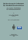 Buchcover Die Berechnung der Luftpumpen für Oberflächenkondensationen unter besonderer Berücksichtigung der Turbinenkondensationen