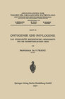 Buchcover Ontogenie und Phylogenie