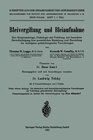 Buchcover Bleivergiftung und Bleiaufnahme