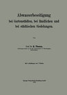 Buchcover Abwasserbeseitigung bei Gartenstädten, bei ländlichen und bei städtischen Siedelungen