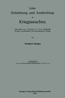 Buchcover Ueber Entstehung und Ausbreitung der Kriegsseuchen