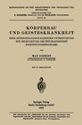 Buchcover Körperbau und Geisteskrankheit