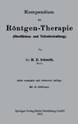 Buchcover Kompendium der Röntgen-Therapie (Oberflächen- und Tiefenbestrahlung)