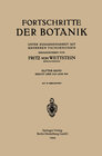 Buchcover Fortschritte der Botanik