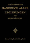 Buchcover Kurzgefasstes Handbuch aller Legierungen