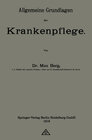 Buchcover Allgemeine Grundlagen der Krankenpflege