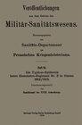 Buchcover Die Typhus-Epidemie beim Eisenbahn-Regiment Nr. 3 in Hanau 1912/1913