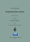 Buchcover Untersuchungen aus dem forstbotanischen Institut zu München
