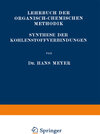 Buchcover Synthese der Kohlenstoffverbindungen