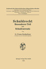 Buchcover Schuldrecht Besonderer Teil und Schadenersatz