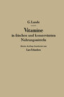 Buchcover Vitamine in frischen und konservierten Nahrungsmitteln