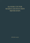 Buchcover Verwendung der Radioaktivität in der Mikrochemie