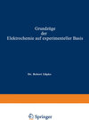 Buchcover Grundzüge der Elektrochemie auf experimenteller Basis