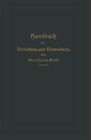 Buchcover Handbuch der Verfassung und Verwaltung in Preußen und dem Deutschen Reiche