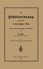 Buchcover Die Städteordnung von 1853 in ihrer heutigen Gestalt nebst dem Kommunalabgabengesetz und Nebengesetzen