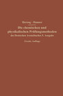 Buchcover Die chemischen und physikalischen Prüfungsmethoden des Deutschen Arzneibuches 5. Ausgabe