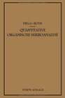 Buchcover Quantitative Organische Mikroanalyse