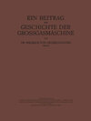 Buchcover Ein Beitrag zur Geschichte der Grossgasmaschine