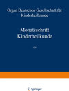 Buchcover Monatsschrift Kinderheilkunde