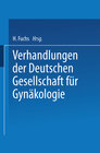 Buchcover Verhandlungen der Deutschen Gesellschaft für Gynäkologie