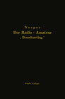 Buchcover Der Radio-Amateur „Broadcasting“