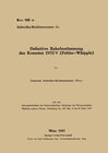 Buchcover Definitive Bahnbestimmung des Kometen 1932V (Peltier-Whipple)