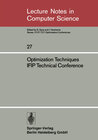 Buchcover Optimization Techniques IFIP Technical Conference