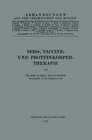 Buchcover Sero-, Vaccine- und Proteinkörper-Therapie