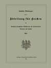 Buchcover Amtliche Mitteilungen aus der Abteilung für Forsten des Königlich Preußischen Ministeriums für Landwirtschaft, Domänen u