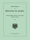 Buchcover Amtliche Mitteilungen aus der Abteilung für Forsten des Königlich Preußischen Ministeriums für Landwirtschaft, Domänen u