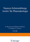 Buchcover Naunyn Schmiedebergs Archiv für Pharmakologie