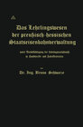 Buchcover Das Lehrlingswesen der preußisch-hessischen Staatseisenbahnverwaltung unter Berücksichtigung der Lehrlingsverhältnisse i
