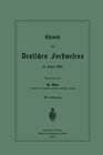 Buchcover Chronik des Deutschen Forstwesens im Jahre 1886