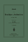 Buchcover Chronik des Deutschen Forstwesens im Jahre 1884