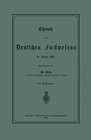 Buchcover Chronik des Deutschen Forstwesens im Jahre 1885