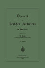 Buchcover Chronik des Deutschen Forstwesens im Jahre 1883
