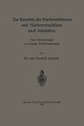 Buchcover Zur Kenntnis der Narbenstrikturen und Narbenverschlüsse nach Intubation