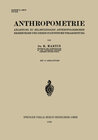 Buchcover Anthropometrie