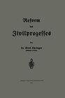 Buchcover Reform des Zivilprozesses