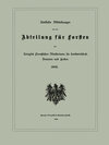 Buchcover Amtliche Mitteilungen aus der Abteilung für Forsten des Königlich Preußischen Ministeriums für Landwirtschaft, Domänen u