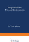 Buchcover Allergiestudien bei der Ascaridenidiosynkrasie