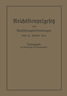 Buchcover Das Reichsstempelgesetz vom 15. Juli 1909 in der durch das Zuwachssteuergesetz vom 14. Februar 1911 geänderten Fassung n