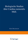 Buchcover Biologische Studien über Carabus nemoralis Müll